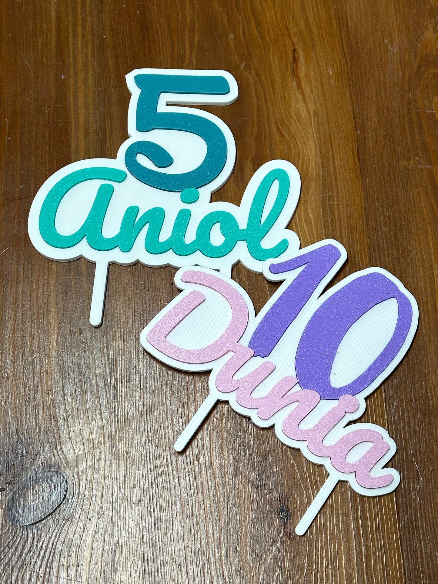 Toppers de tarta Premium 3D personalizado