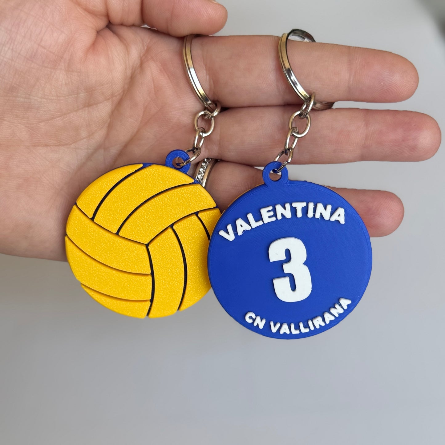 Llavero 3D Waterpolo con tu nombre, dorsal y club