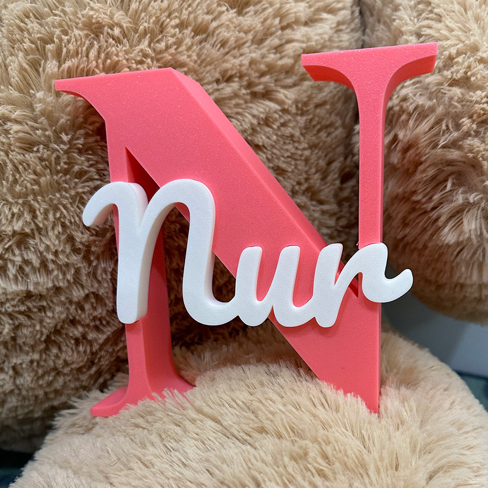 Iniciales 3D con nombre
