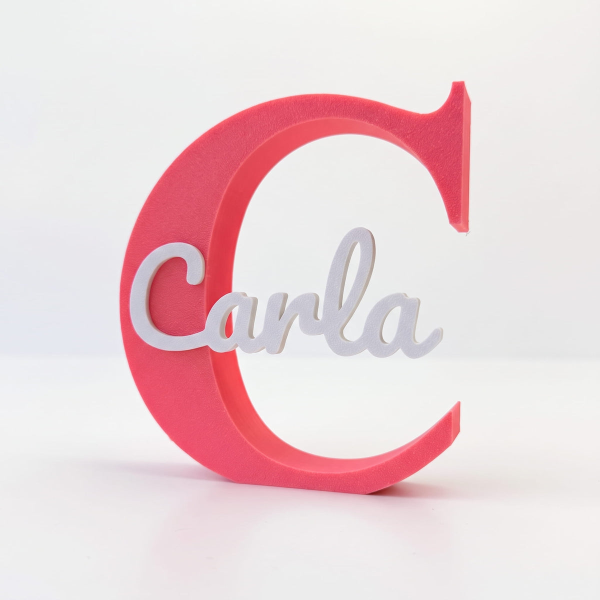Inicial C con nombre Carla en color 170 - Rosa