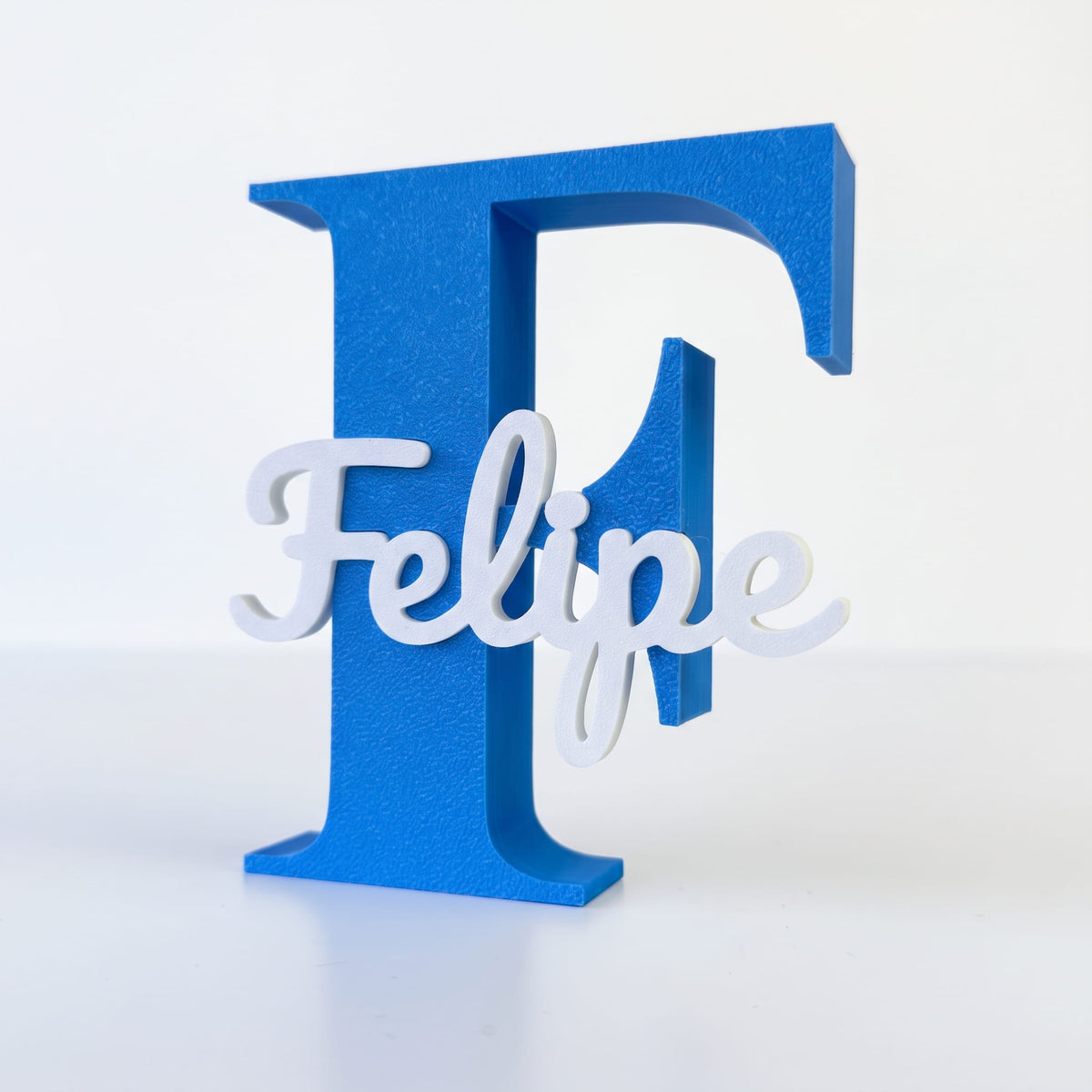 Inicial F con nombre Felipe en color 270 - Azul