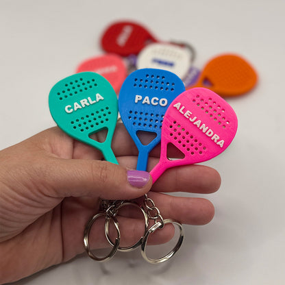 Llavero pádel con TU nombre Personalizado