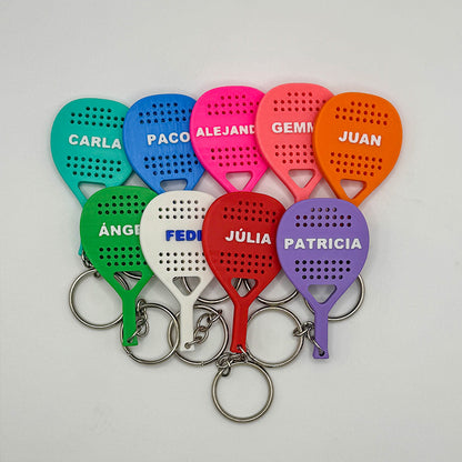 Llavero pádel con TU nombre Personalizado
