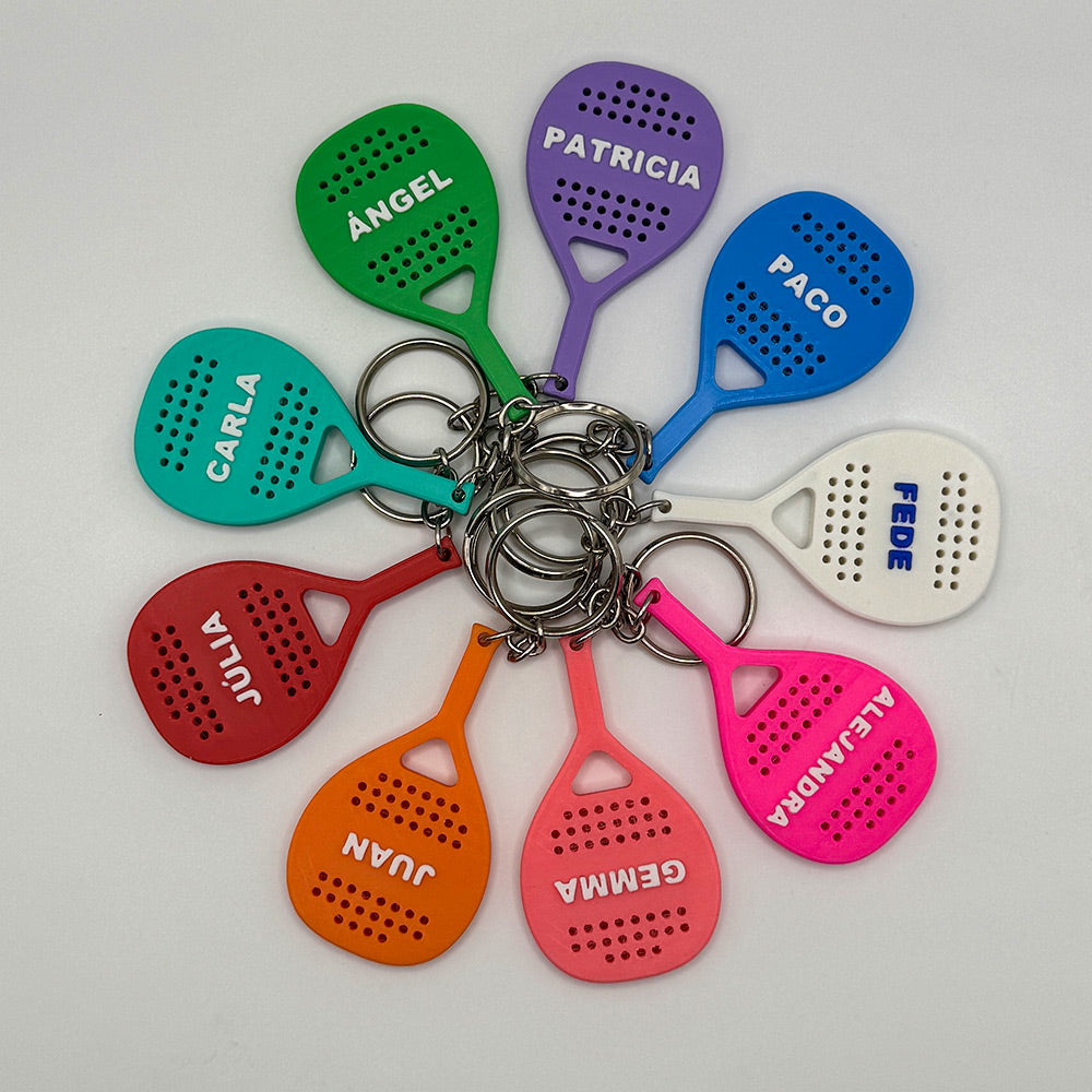 Llavero pádel con TU nombre Personalizado