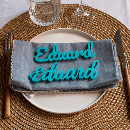 Marcasitios 3D personalizados para eventos y bodas