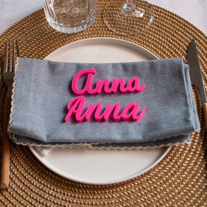 Marcasitios 3D personalizados para eventos y bodas