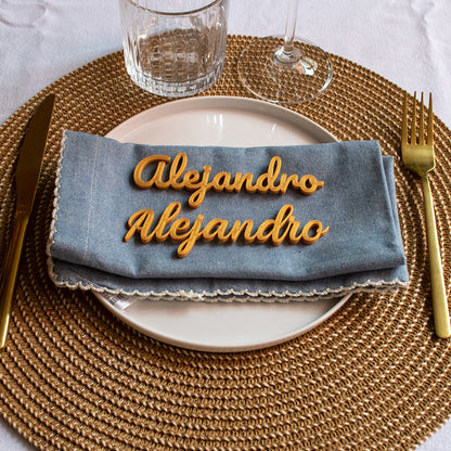 Marcasitios 3D personalizados para eventos y bodas