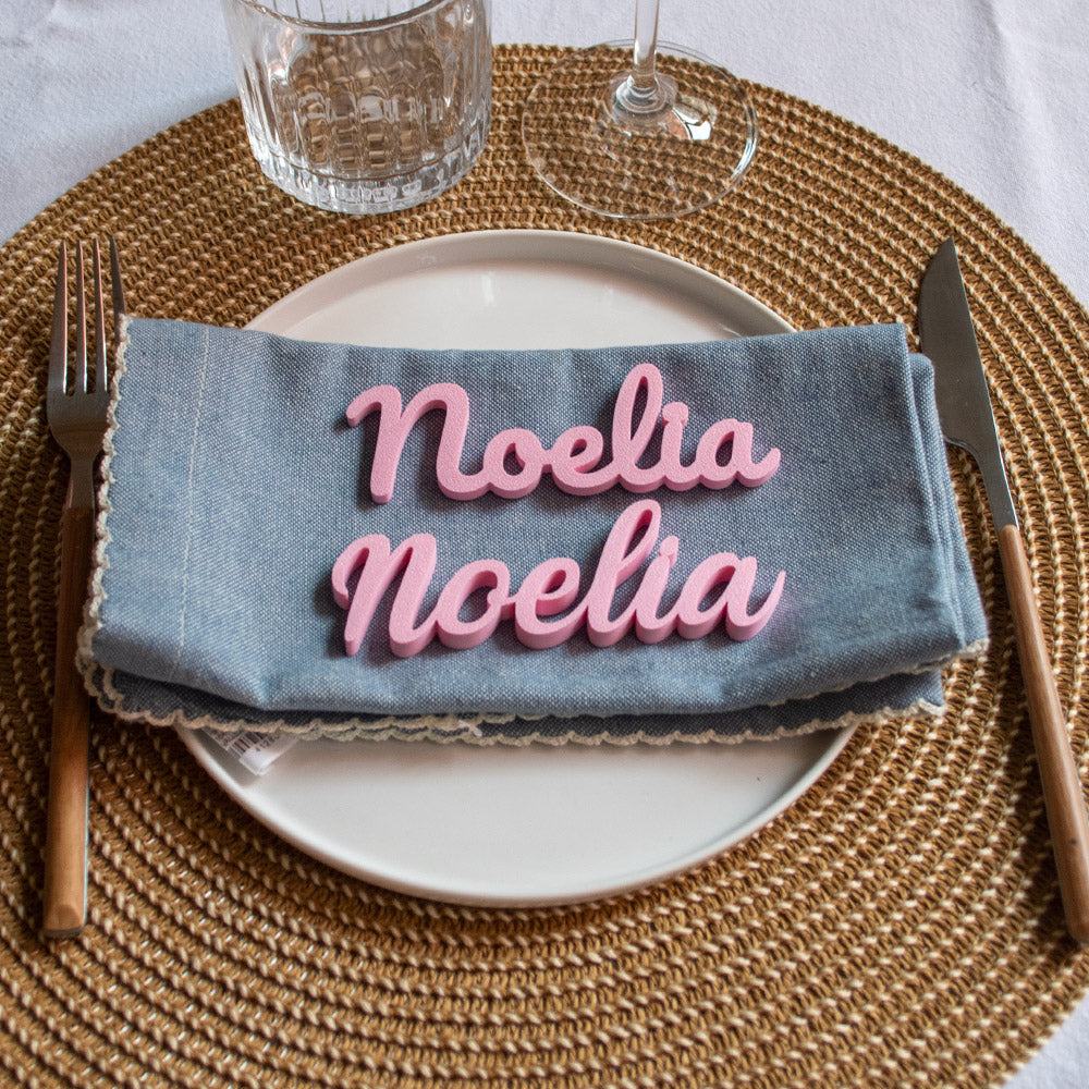 Marcasitios 3D personalizados para eventos y bodas
