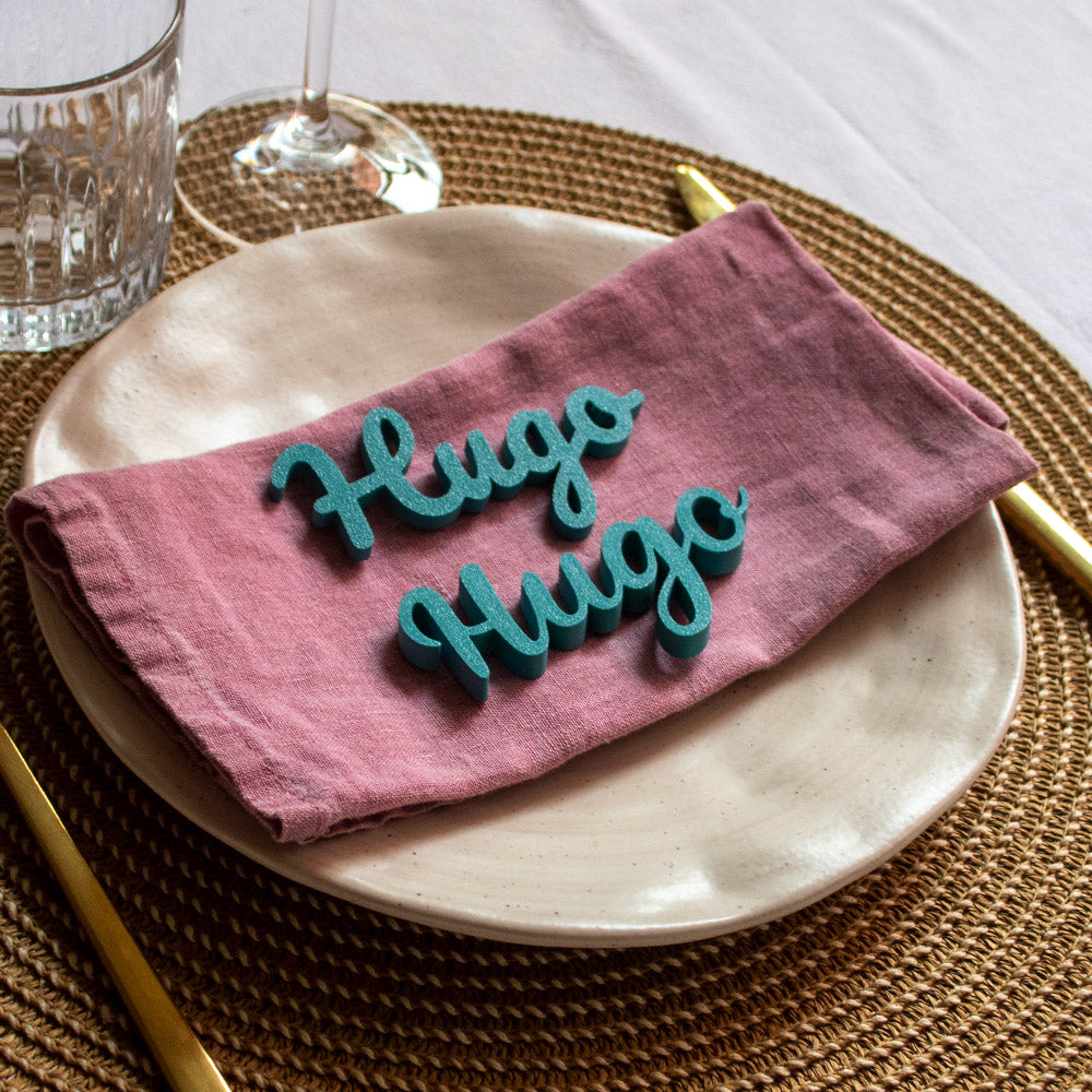 Marcasitios 3D personalizados para eventos y bodas