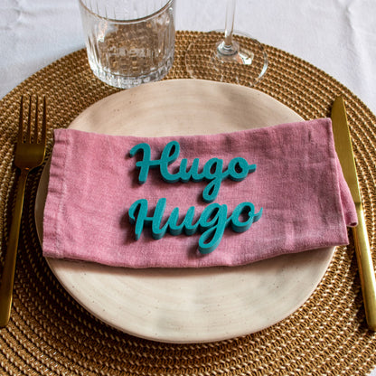 Marcasitios 3D personalizados para eventos y bodas