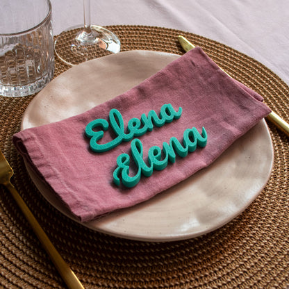 Marcasitios 3D personalizados para eventos y bodas