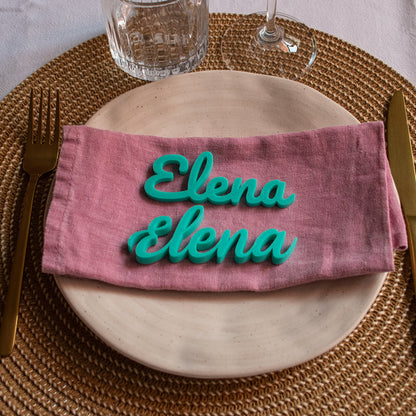 Marcasitios 3D personalizados para eventos y bodas