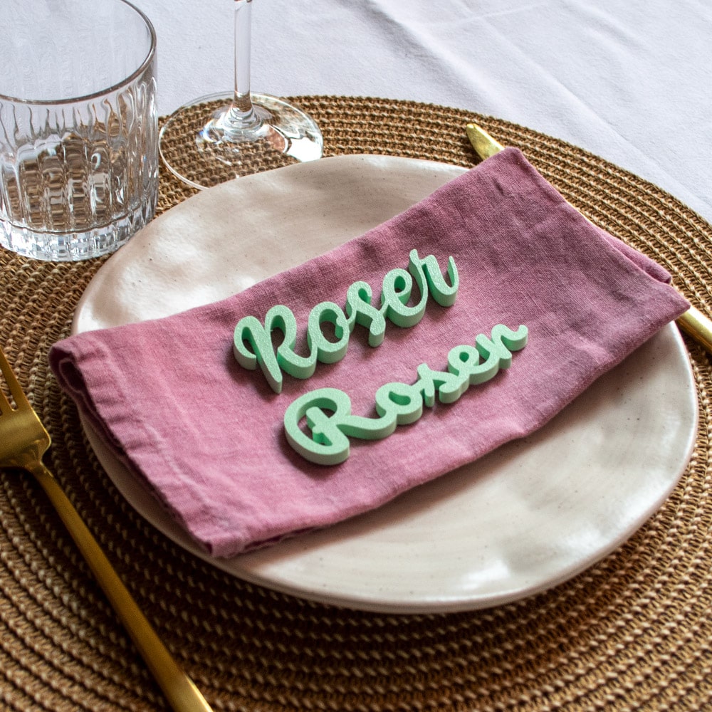 Marcasitios 3D personalizados para eventos y bodas