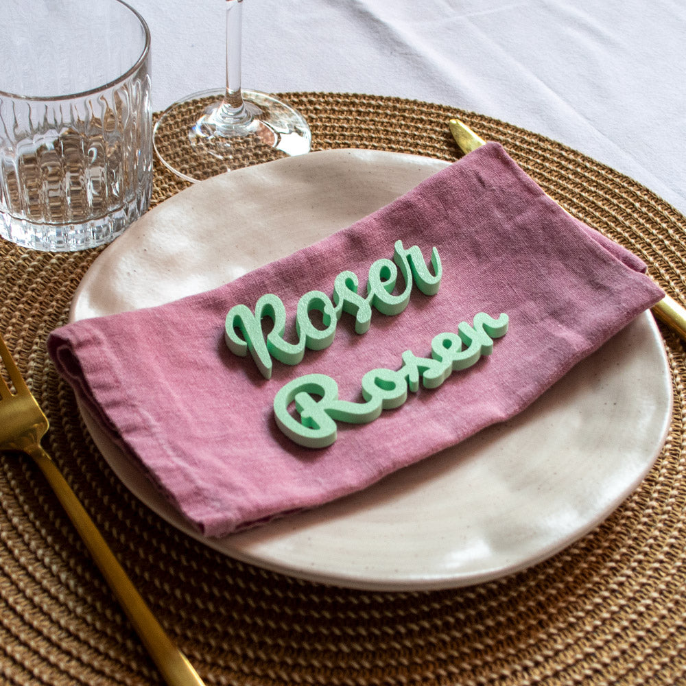 Marcasitios 3D personalizados para eventos y bodas