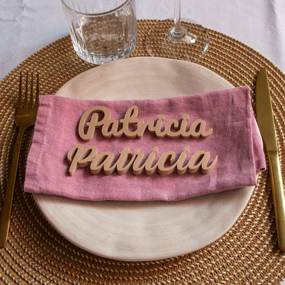 Marcasitios 3D personalizados para eventos y bodas