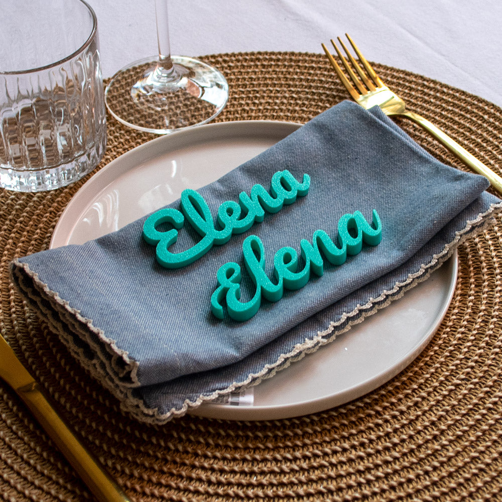 Marcasitios 3D personalizados para eventos y bodas