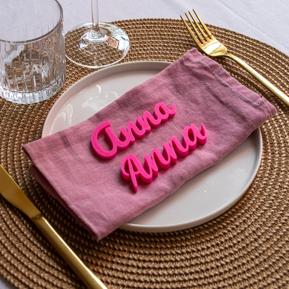 Marcasitios 3D personalizados para eventos y bodas