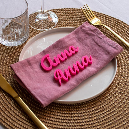 Marcasitios 3D personalizados para eventos y bodas