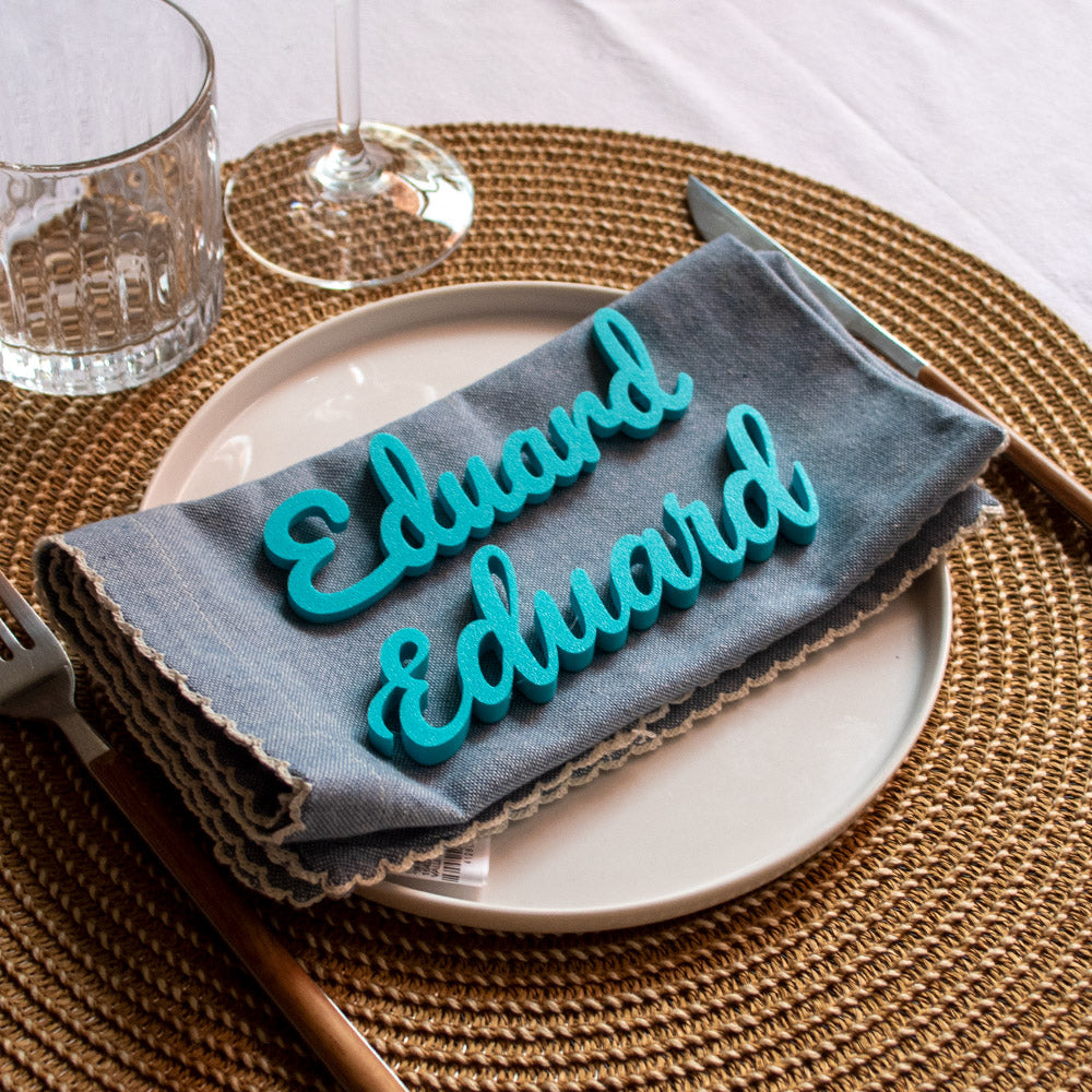 Marcasitios 3D personalizados para eventos y bodas