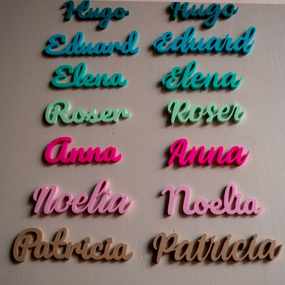 Marcasitios 3D personalizados para eventos y bodas