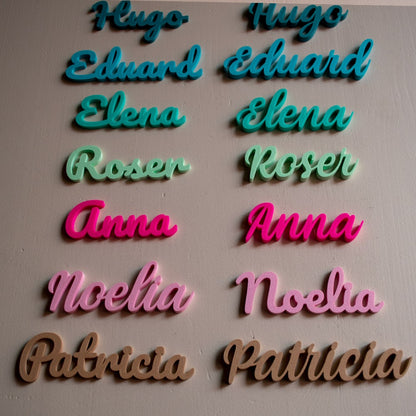 Marcasitios 3D personalizados para eventos y bodas