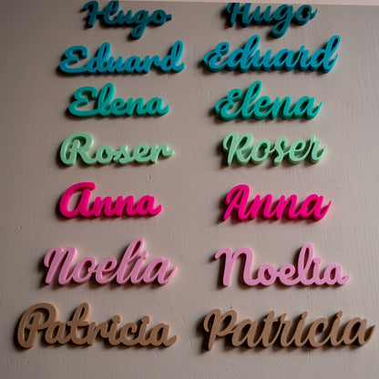 Marcasitios 3D personalizados para eventos y bodas