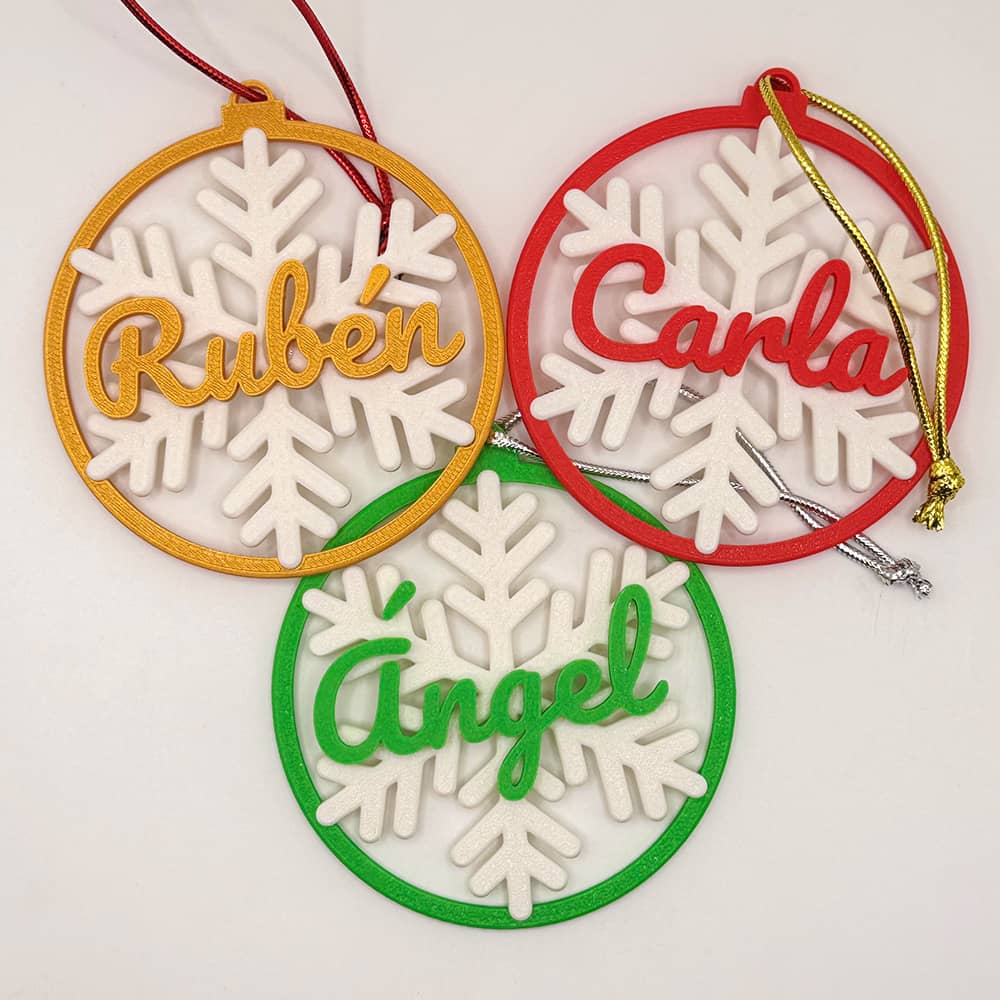Bolas de Navidad con tu nombre