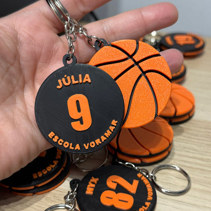 Llavero 3D Baloncesto Personalizado