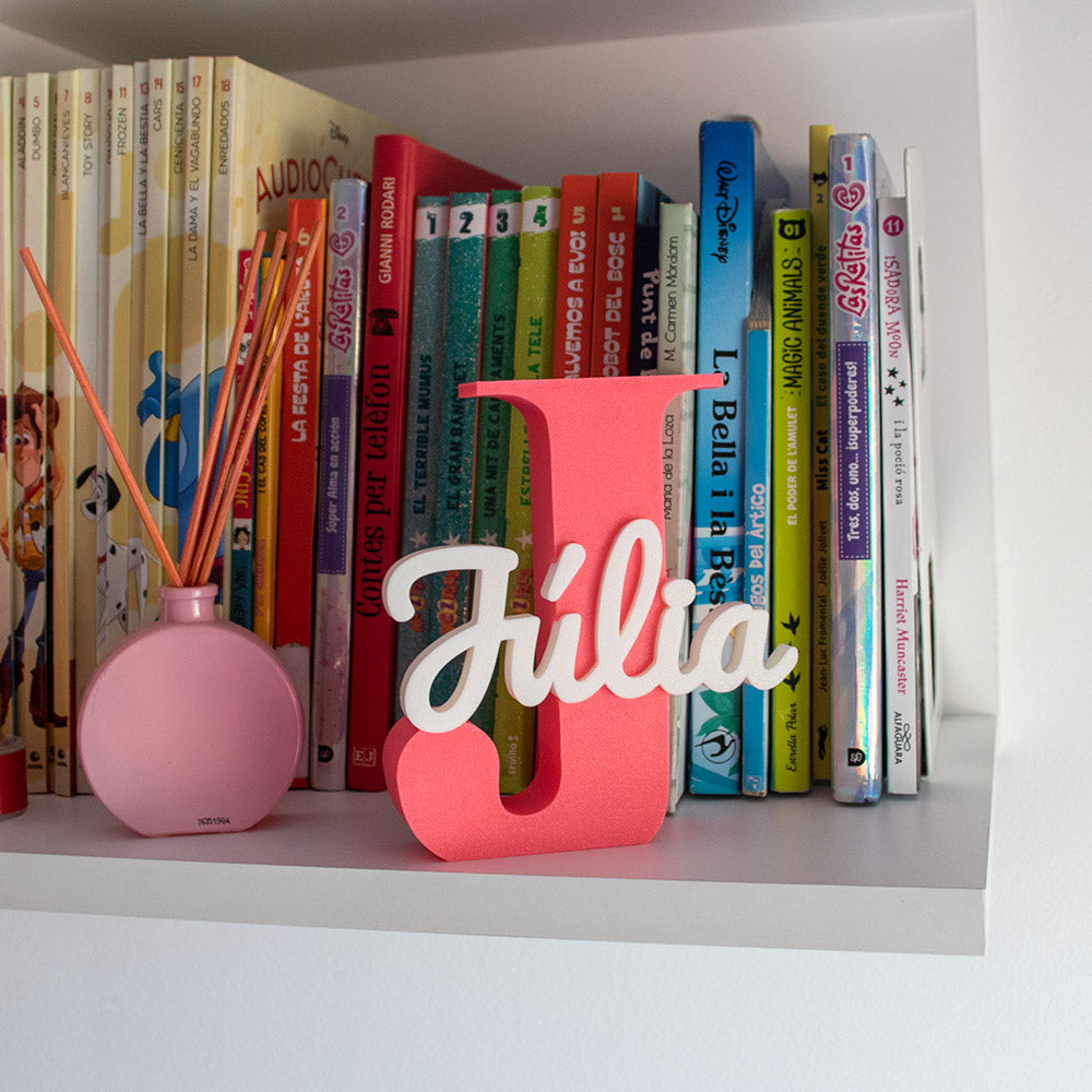 Iniciales 3D con nombre