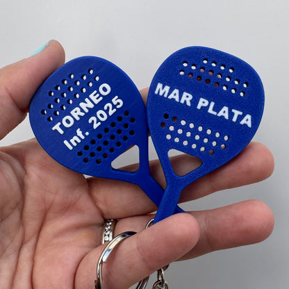 Llavero pádel con TU nombre Personalizado