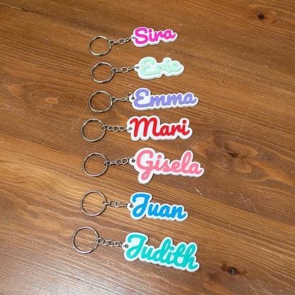 Llavero con Nombre 3D Personalizable