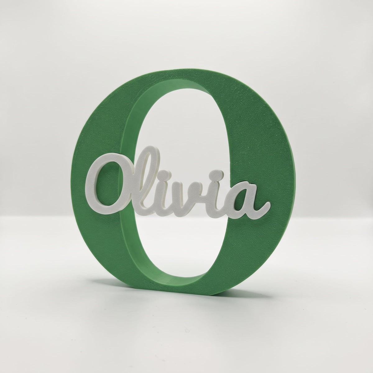 Inicial O con nombre Olivia en color 230 - Verde