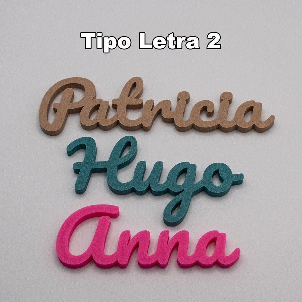 Marcasitios 3D personalizados para eventos y bodas